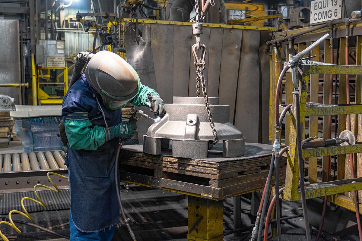 Badger Foundry Employee Working On A Product